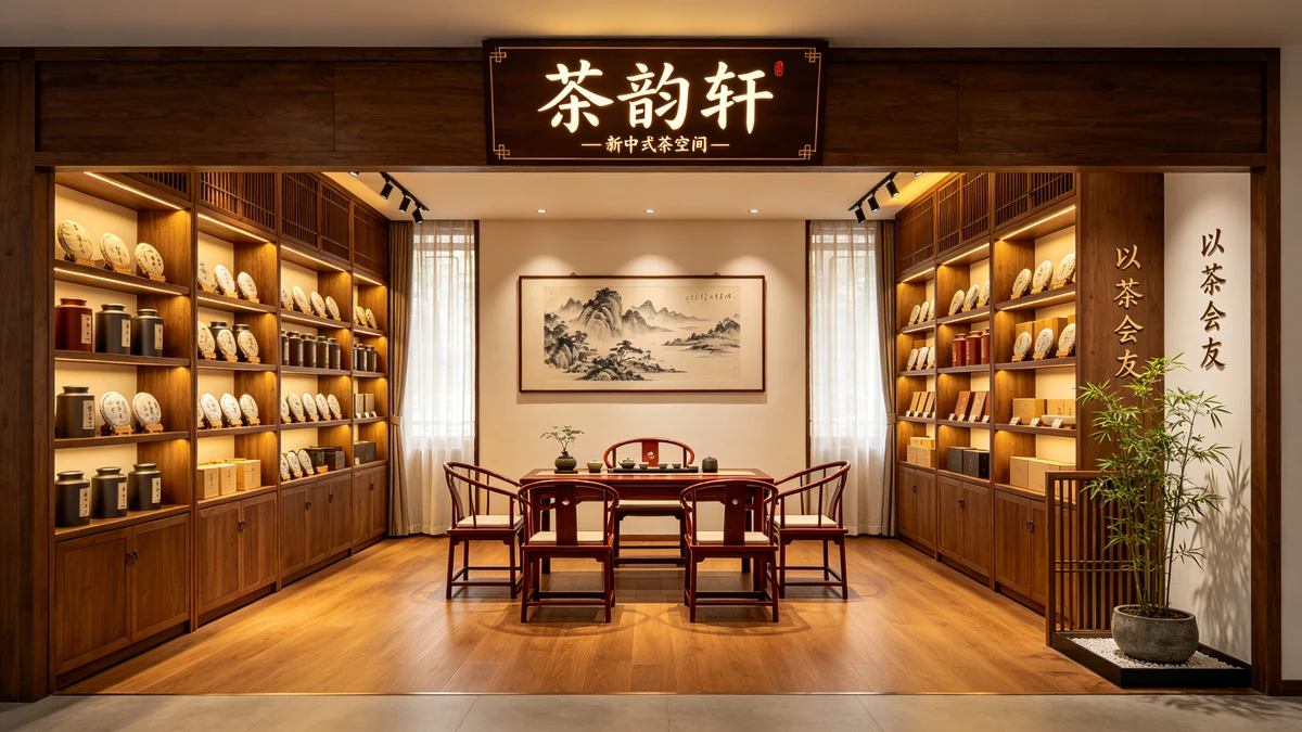 新中式茶室装修前参考图